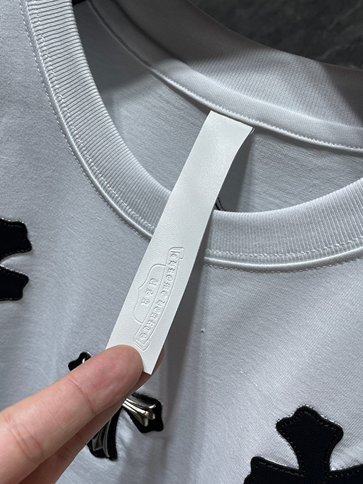 クロムハーツ ヘビーデューティーパッチワークレザークロス半袖Tシャツ