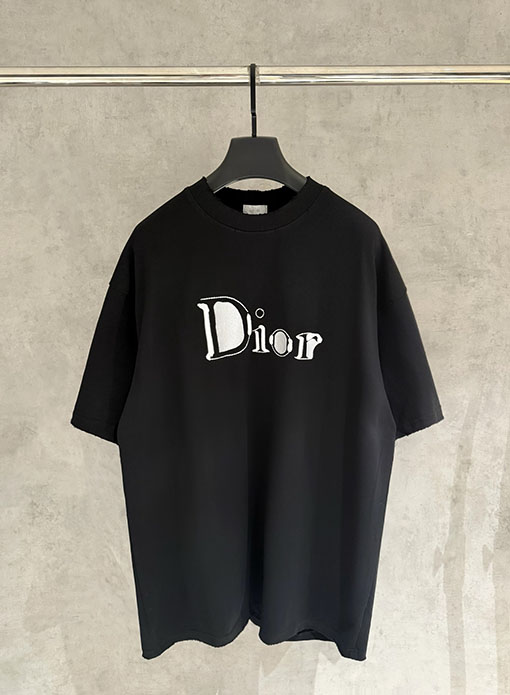 ディオール Dior 新作アップリケ刺繍半袖Tシャツ
