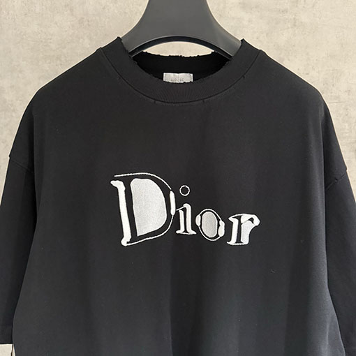 ディオール Dior 新作アップリケ刺繍半袖Tシャツ