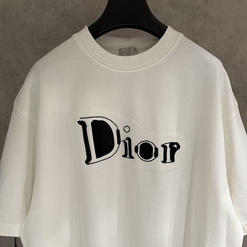 ディオール Dior 新作アップリケ刺繍半袖Tシャツ