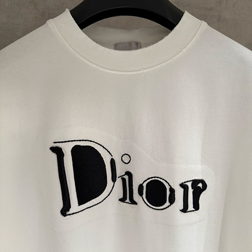 ディオール Dior 新作アップリケ刺繍半袖Tシャツ