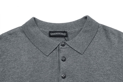 クロムハーツ ジャカードカラーニット半袖Tシャツ