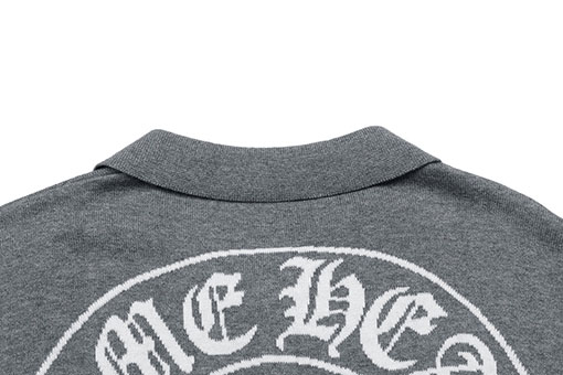 クロムハーツ ジャカードカラーニット半袖Tシャツ