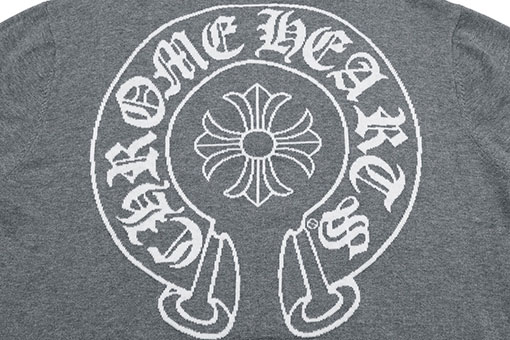 クロムハーツ ジャカードカラーニット半袖Tシャツ