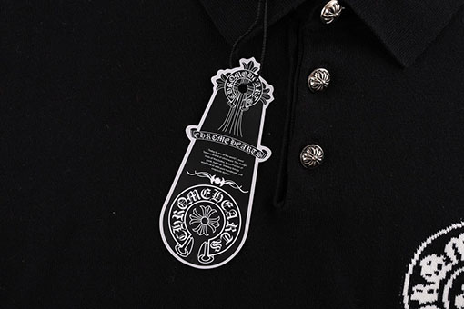 クロムハーツ ジャカードカラーニット半袖Tシャツ