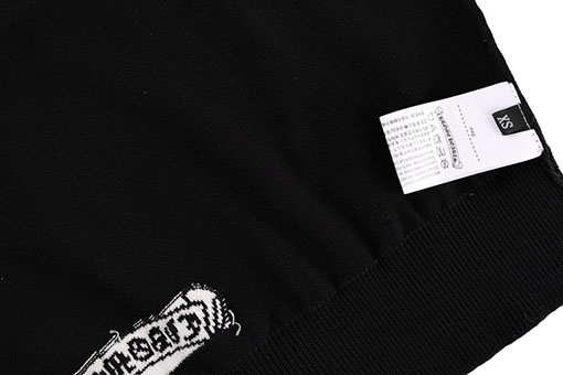 クロムハーツ ジャカードカラーニット半袖Tシャツ