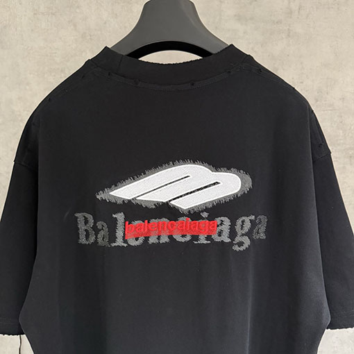 バレンシアガ Balenciaga クラシックな刺繍半袖Tシャツ