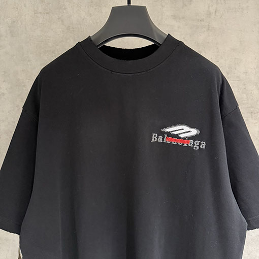 バレンシアガ Balenciaga クラシックな刺繍半袖Tシャツ