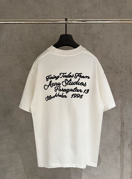 アクネストゥディオズ Acne Studios 新モデル刺繍半袖Tシャツ