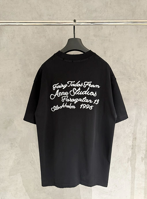 アクネストゥディオズ Acne Studios 新モデル刺繍半袖Tシャツ