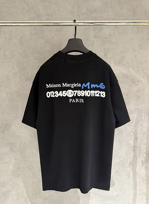 マルタンマルジェラ Maison Margiela MM6 新モデルロゴ半袖Tシャツ