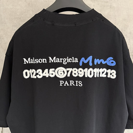 マルタンマルジェラ Maison Margiela MM6 新モデルロゴ半袖Tシャツ