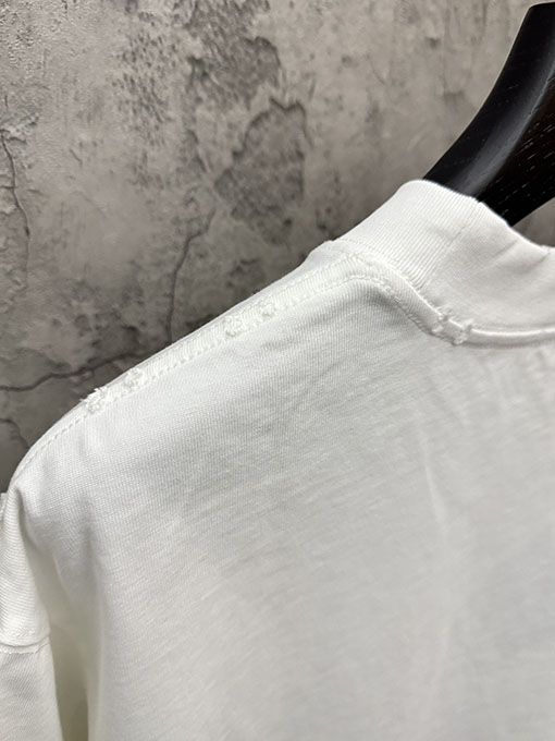 クロムハーツコピー 4 層アップリケクロスステッチ半袖Tシャツ