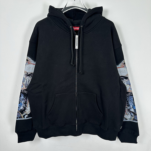 シュプリーム SUPREME マイケルジャクソンのアルバムプリントジップアップパーカー