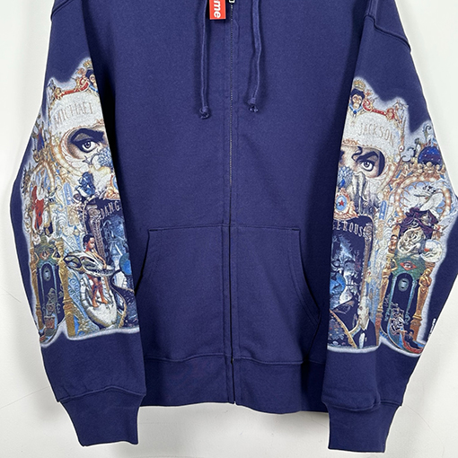 シュプリーム SUPREME マイケルジャクソンのアルバムプリントジップアップパーカー