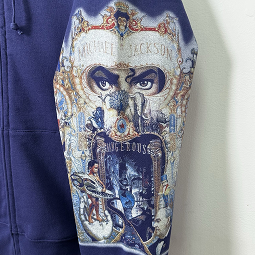 シュプリーム SUPREME マイケルジャクソンのアルバムプリントジップアップパーカー