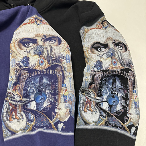 シュプリーム SUPREME マイケルジャクソンのアルバムプリントジップアップパーカー