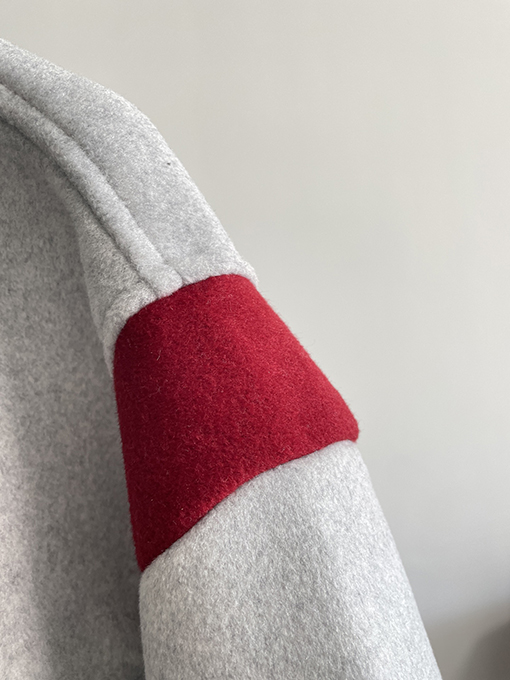 クロムハーツコピー 刺繍ロゴ入りウール混ベースボールジャケット