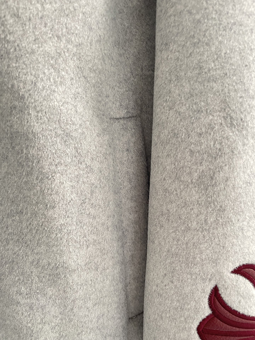 クロムハーツコピー 刺繍ロゴ入りウール混ベースボールジャケット