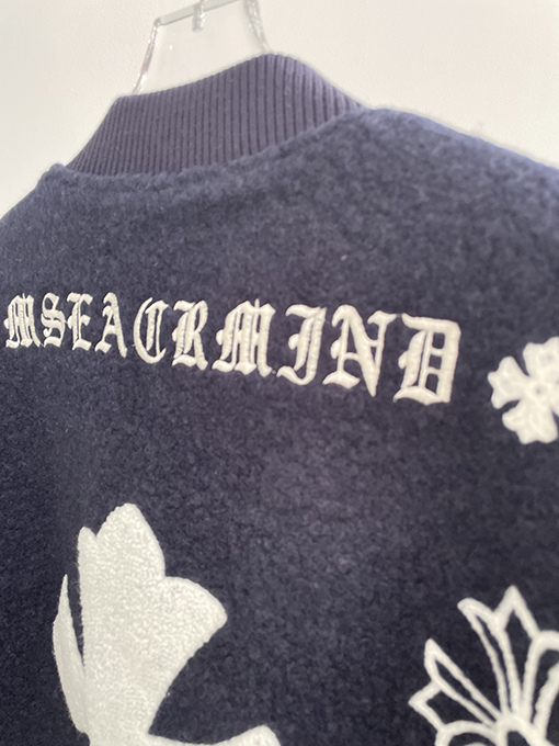 クロムハーツスーパーコピー ウール刺繍ロゴ厚手ベースボールジャケット