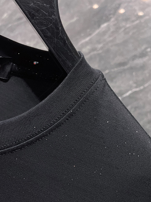 クロムハーツ クラシックな馬蹄刺繍の金箔スター半袖Tシャツ