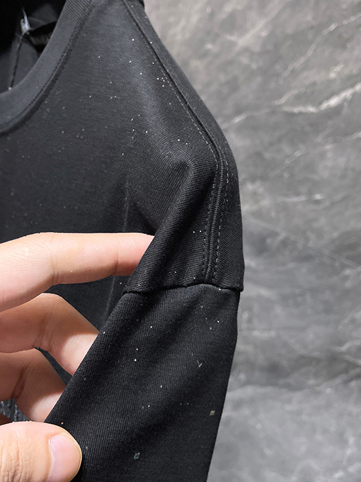 クロムハーツ クラシックな馬蹄刺繍の金箔スター半袖Tシャツ