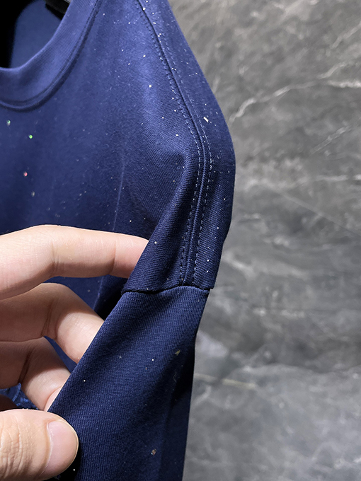 クロムハーツ クラシックな馬蹄刺繍の金箔スター半袖Tシャツ