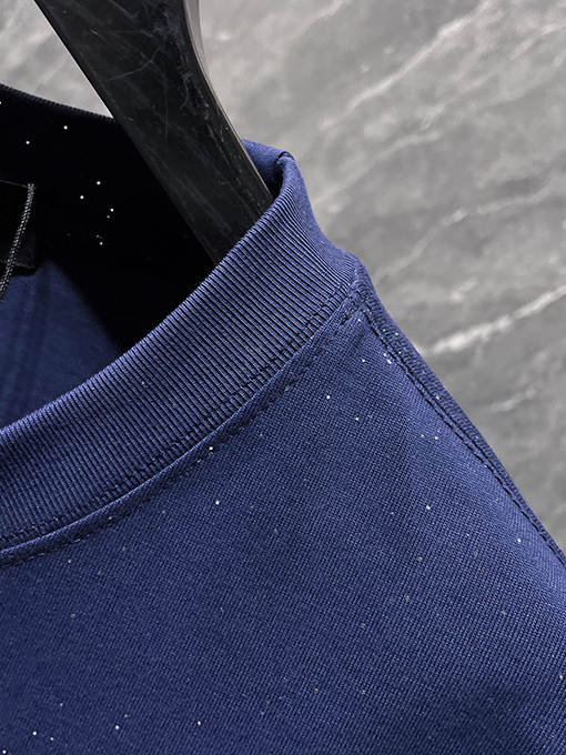 クロムハーツ クラシックな馬蹄刺繍の金箔スター半袖Tシャツ