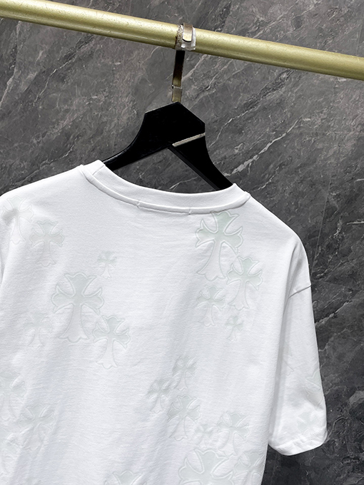 クロムハーツコピー 新デザインの光感応カラーチェンジクロス半袖Tシャツ