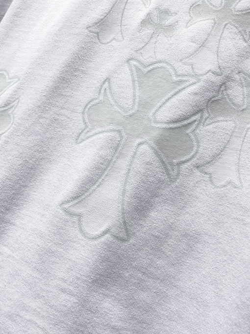 クロムハーツコピー 新デザインの光感応カラーチェンジクロス半袖Tシャツ