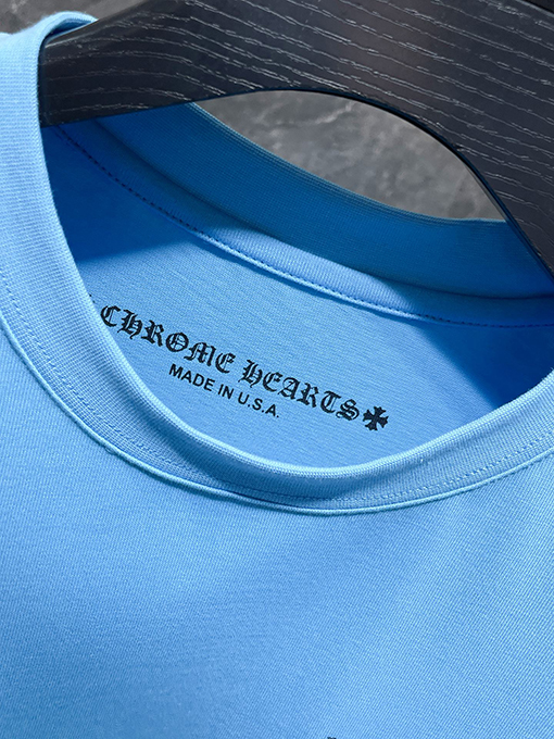 クロムハーツ Matty ブルーのグラフィティ半袖Tシャツ