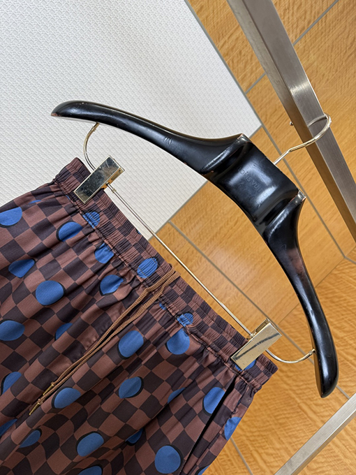 ルイヴィトンスーパーコピー チェック柄の水玉模様のカジュアルショートパンツ