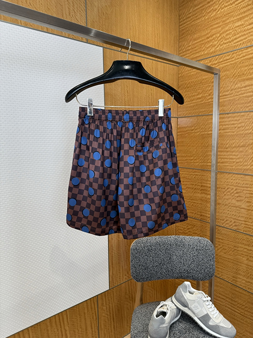 ルイヴィトンスーパーコピー チェック柄の水玉模様のカジュアルショートパンツ