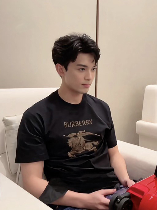 バーバリー BURBERRY 馬上騎士ロゴ刺繍半袖Tシャツ