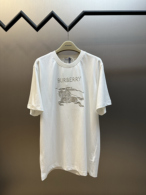 バーバリー BURBERRY 馬上騎士ロゴ刺繍半袖Tシャツ