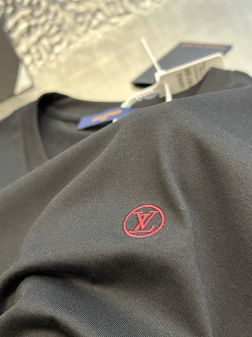 ルイヴィトン クラシックロゴコットン半袖Tシャツ