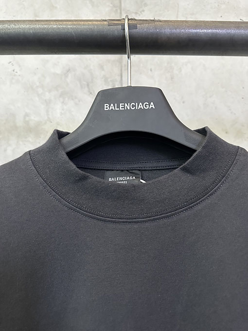 バレンシアガ Balenciaga 新しいダブルBロゴプリント半袖Tシャツ
