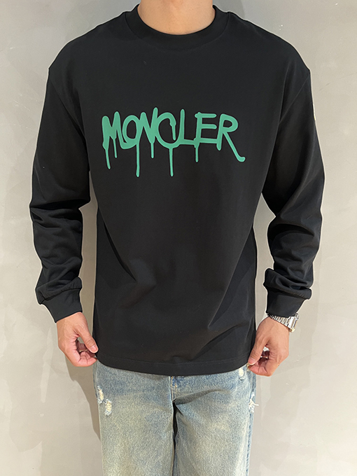 モンクレール Moncler 新モデルロゴプリント長袖シャツ