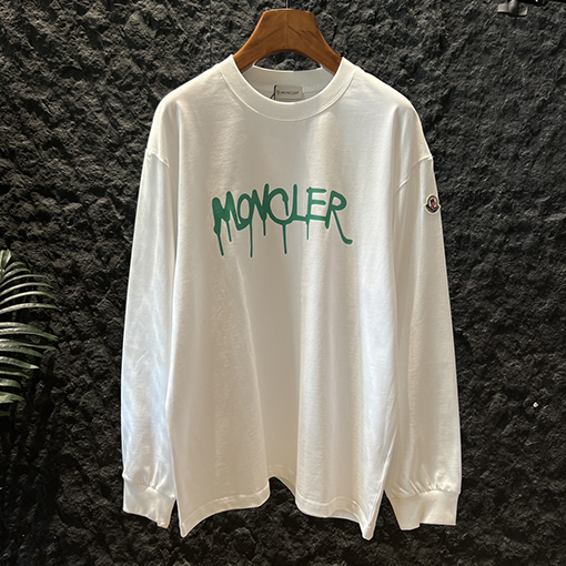 モンクレール Moncler 新モデルロゴプリント長袖シャツ