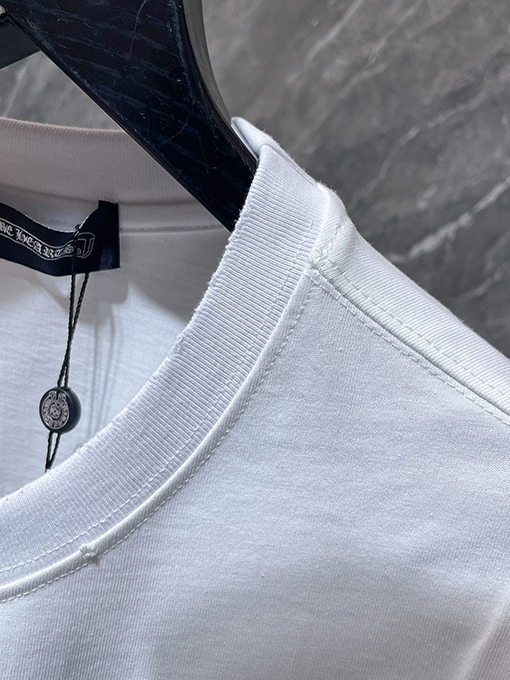 クロムハーツ クラシックな馬蹄のフロックレタリング半袖Tシャツ