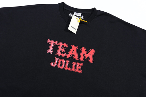 ヴェトモン VETEMENTS チームプリントクルーネックスウェットシャツ