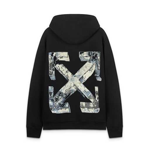 オフホワイトコピー off white ニューアロー 460g フード付きスウェットシャツ