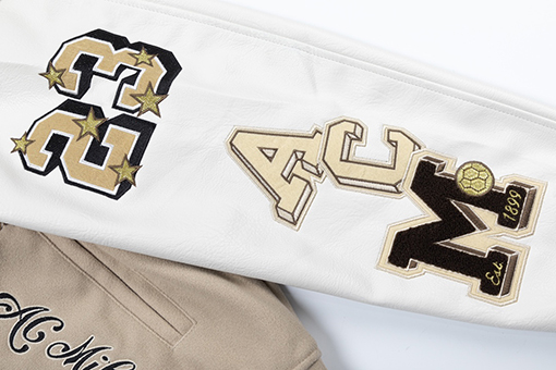 オフホワイト off white コラボレーションロゴタグベースボールジャケット