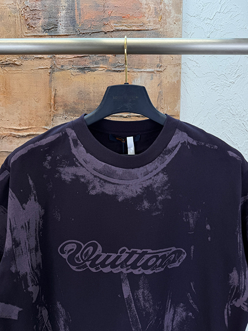 ルイヴィトン レタープリント半袖Tシャツ