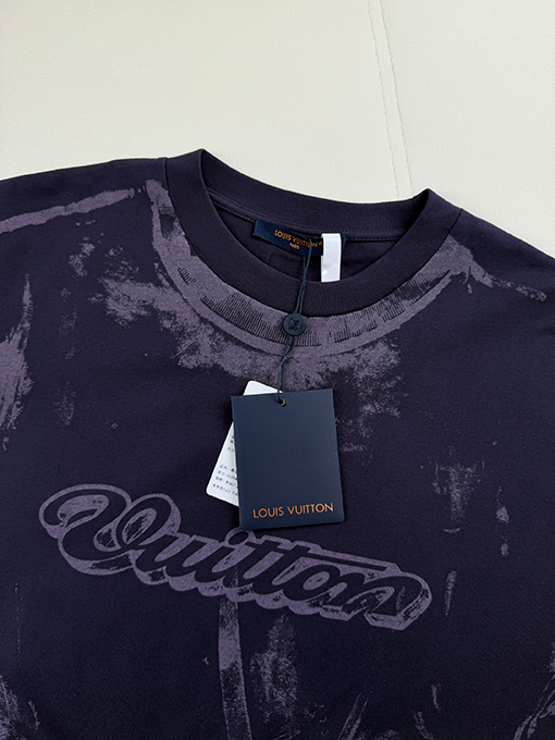ルイヴィトン レタープリント半袖Tシャツ