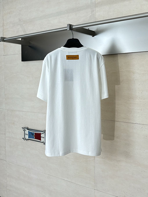 ルイヴィトンコピー 限定モノグラム オールオーバージャカードオーシャンビーズ半袖Tシャツ