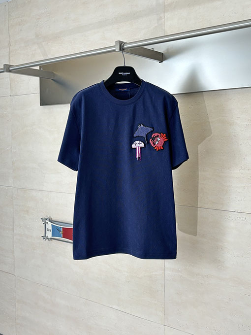 ルイヴィトンコピー 限定モノグラム オールオーバージャカードオーシャンビーズ半袖Tシャツ