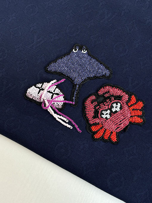 ルイヴィトンコピー 限定モノグラム オールオーバージャカードオーシャンビーズ半袖Tシャツ