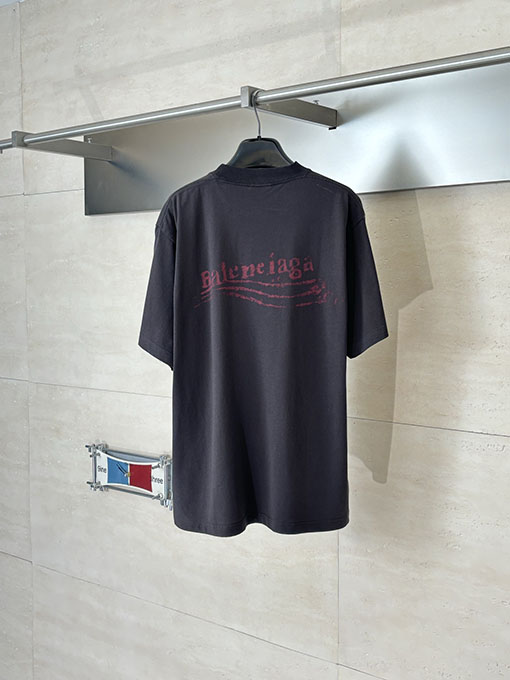 バレンシアガ Balenciaga ぼやけたコカコーラプリント半袖Tシャツ