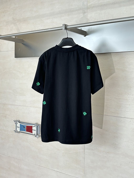 ディオール 四つ葉のクローバー刺繍半袖Tシャツ